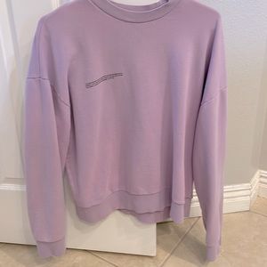 Lilac pangaia crewneck sweatshirt